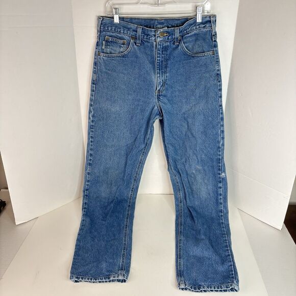 Carhartt Men’s Jeans 32 X 34 Blue, Original Fit, Logo, Workwear￼ - Picture 1 of 9